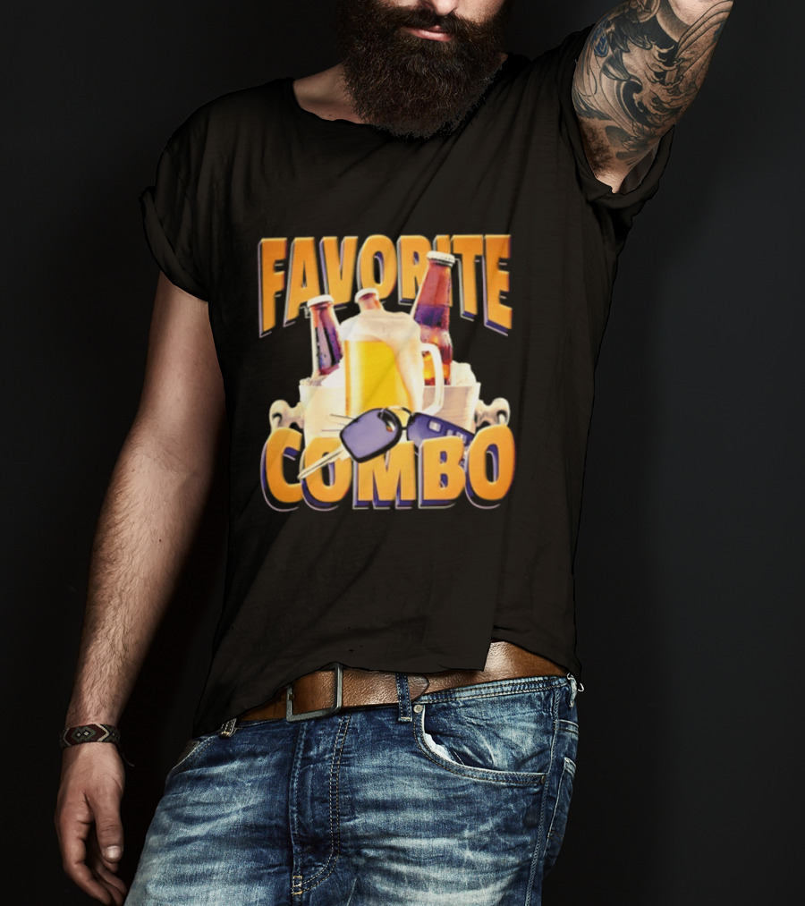 Favorite Combo Beer 90s Bootleg Bottles And T-Shirt
