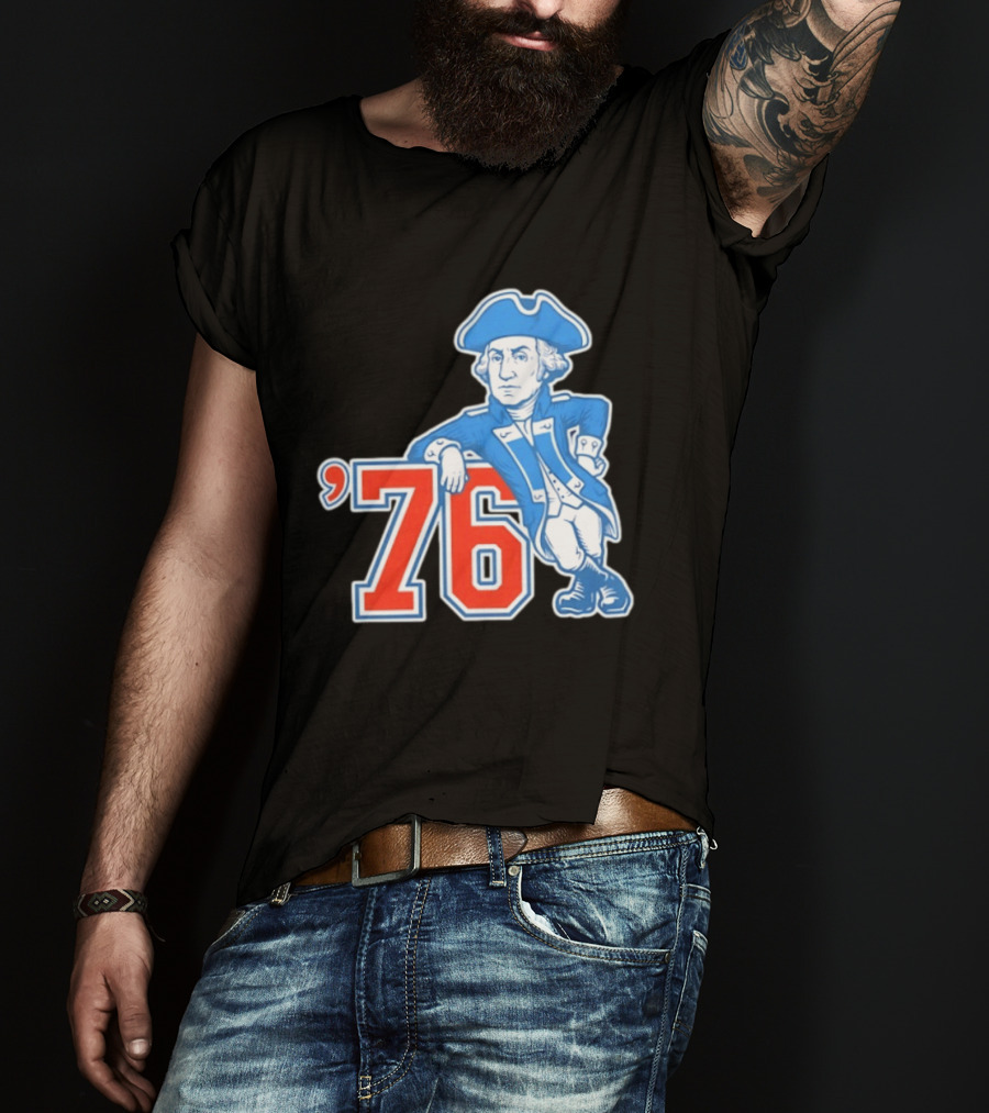 George Washington Bicentennial 1776 1976 Retro Style Patriot T-Shirt
