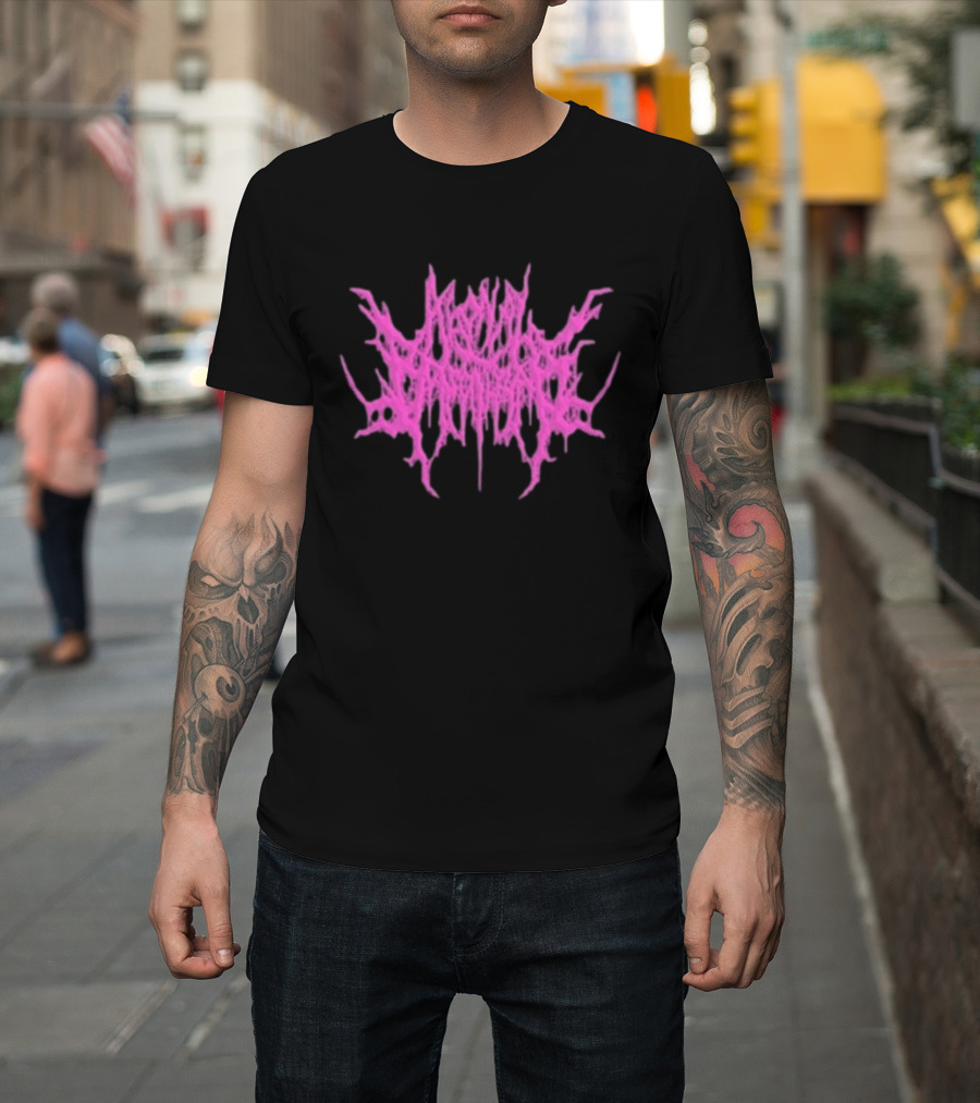 Reality Fade Agonal Breathing Pink Distorted T-Shirt