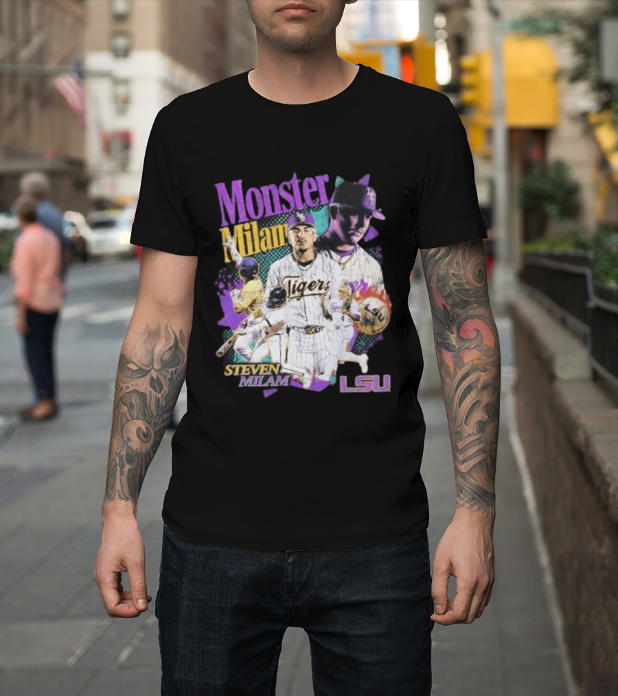 Monster Milam LSU Tigers Steven Milam Baseball T-Shirt