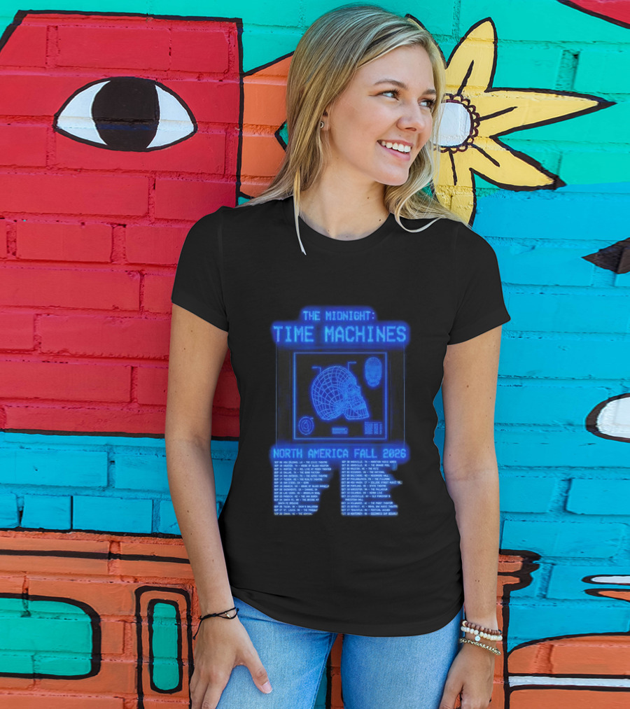 The Midnight Time Machines Tour Dates North America Fall 2026 T-Shirt
