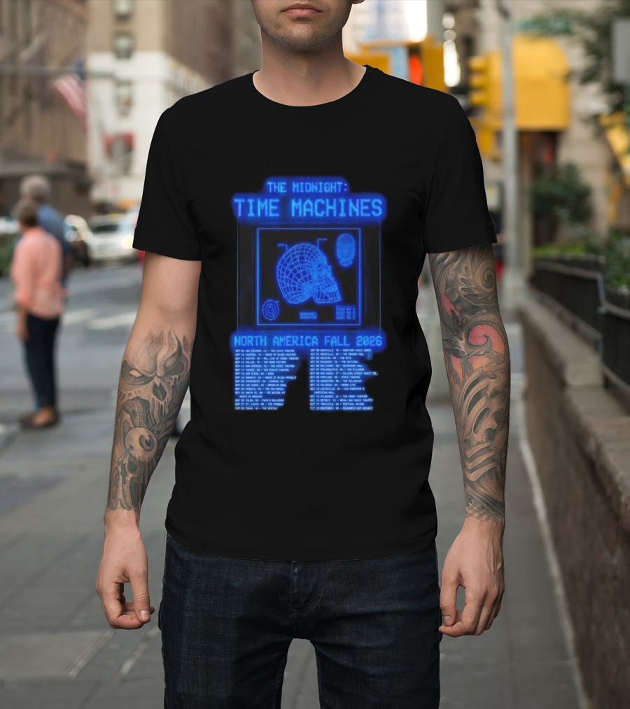 The Midnight Time Machines Tour Dates North America Fall 2026 T-Shirt