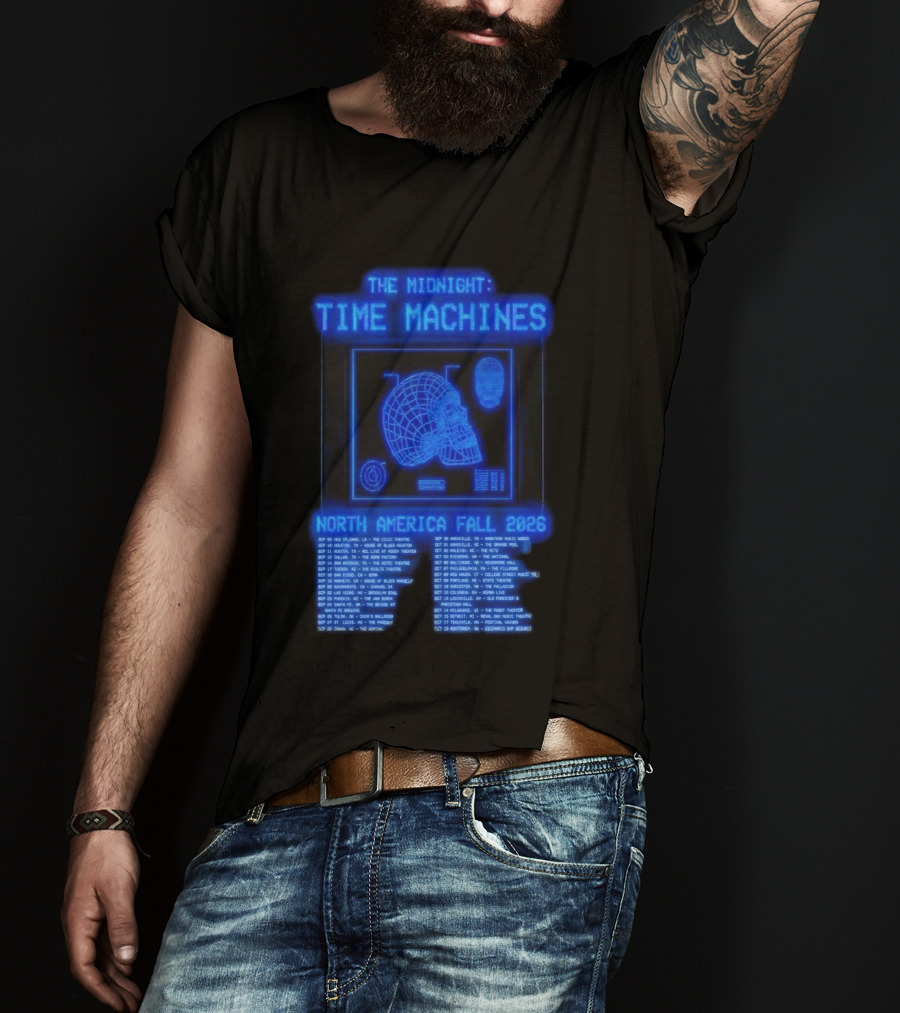 The Midnight Time Machines Tour Dates North America Fall 2026 T-Shirt