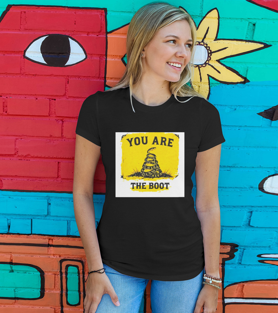 You Are The Boot ICE Gadsden Snake Yellow T-Shirt