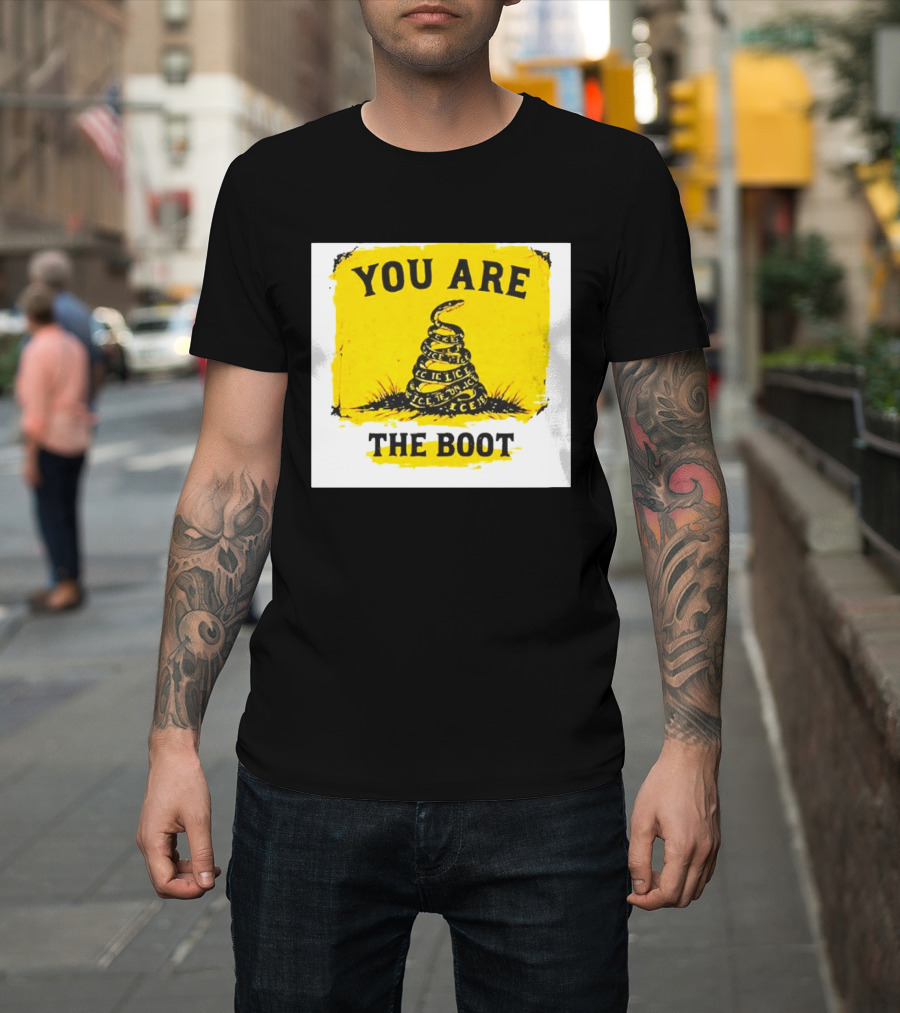 You Are The Boot ICE Gadsden Snake Yellow T-Shirt