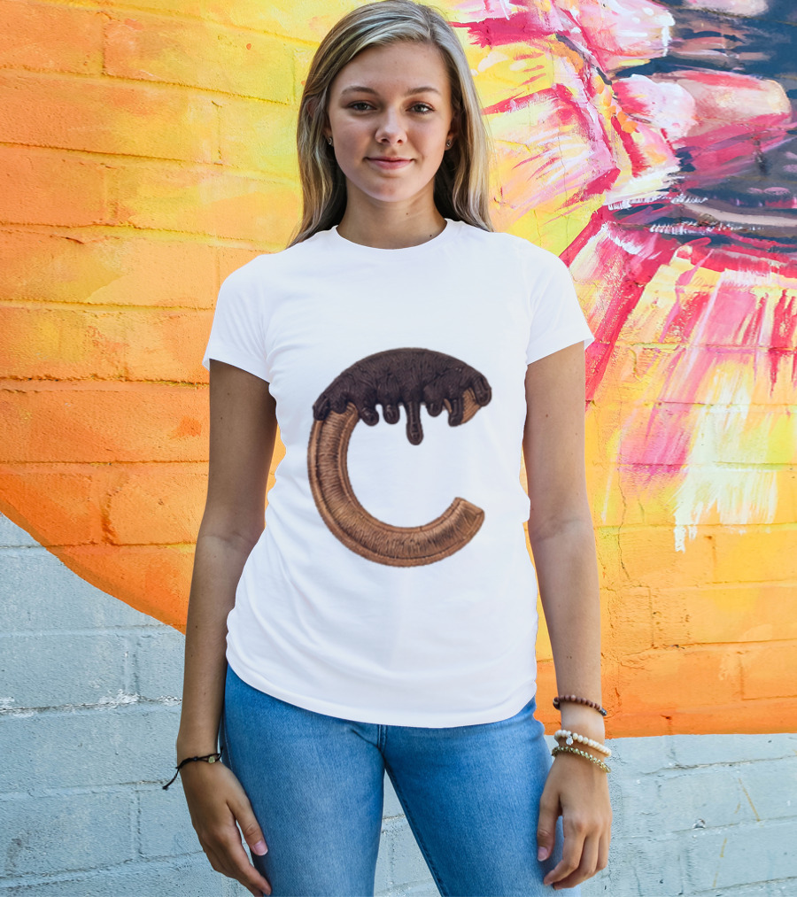 2026 Cubs Chocolate Dipped C Embroidery T-Shirt