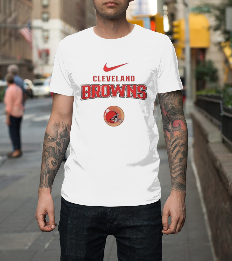 Cleveland Browns Nike Goku Dragon Ball Z Two Sided T-Shirt