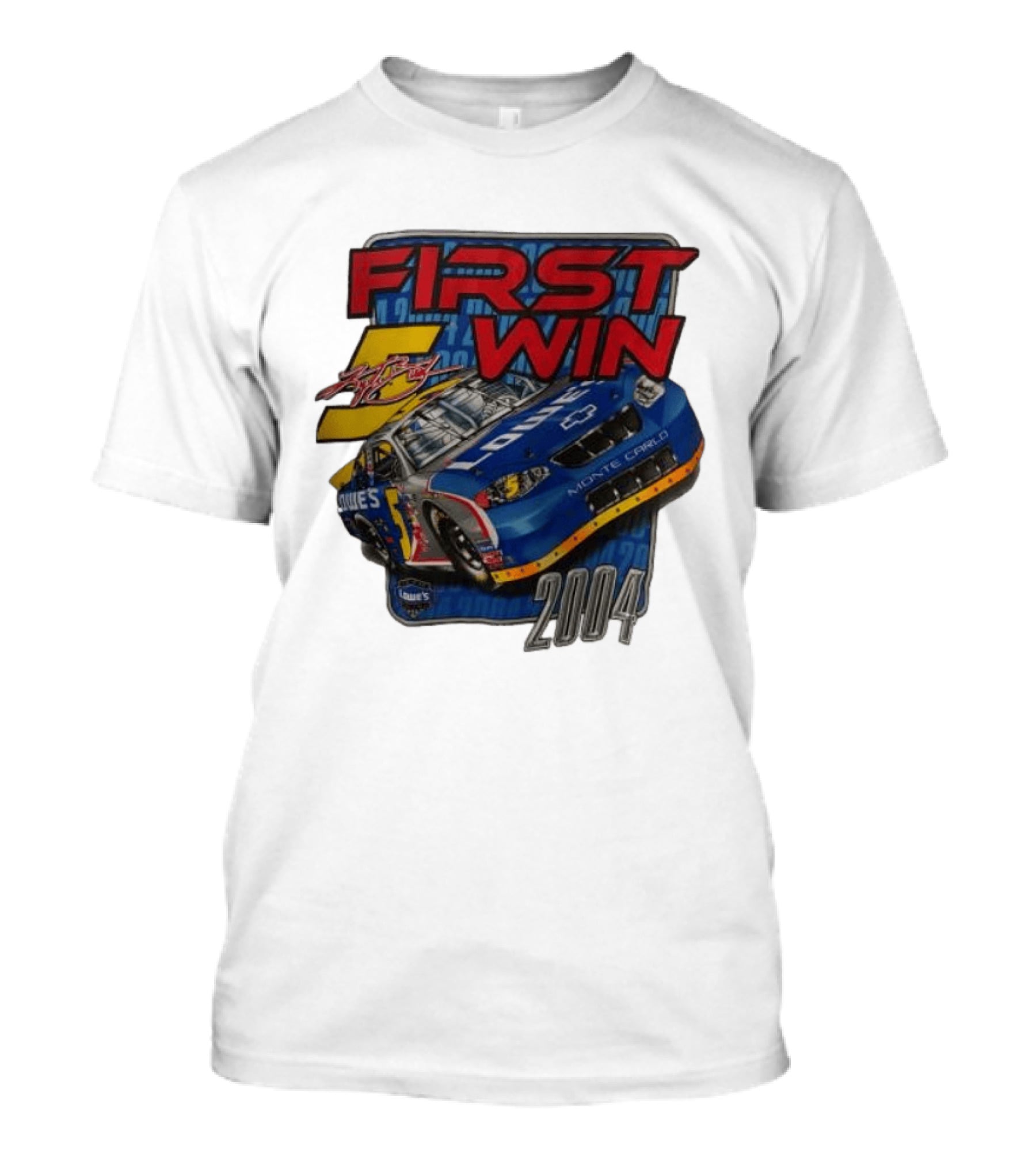 First Win 2004 Jimmie Johnson Lowe's Monte Carlo Hendrick Motorsports T-Shirt