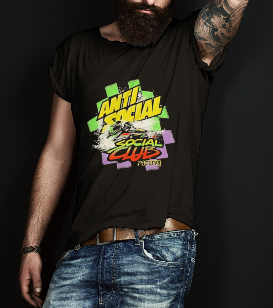 Anti Social Social Club Racing Arctic Snowmobile T-Shirt