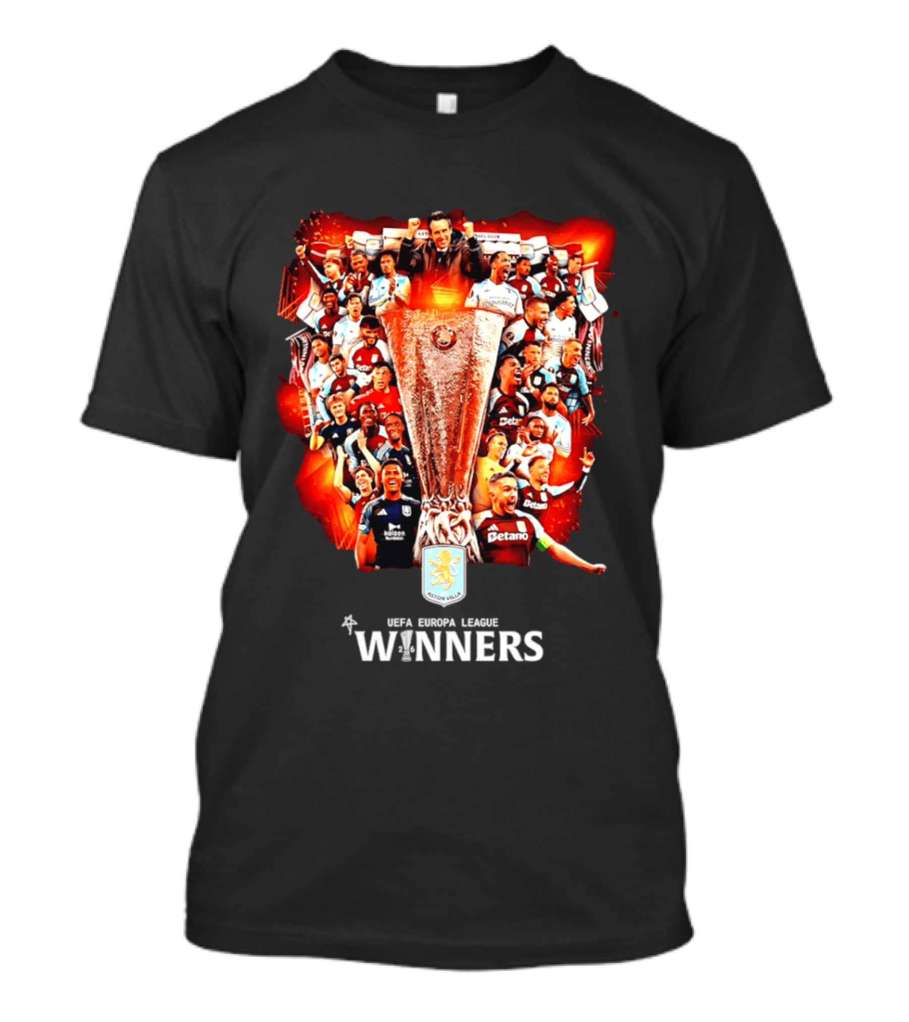 Aston Villa UEFA Europa League 2026 Istanbul Final Champions T-Shirt