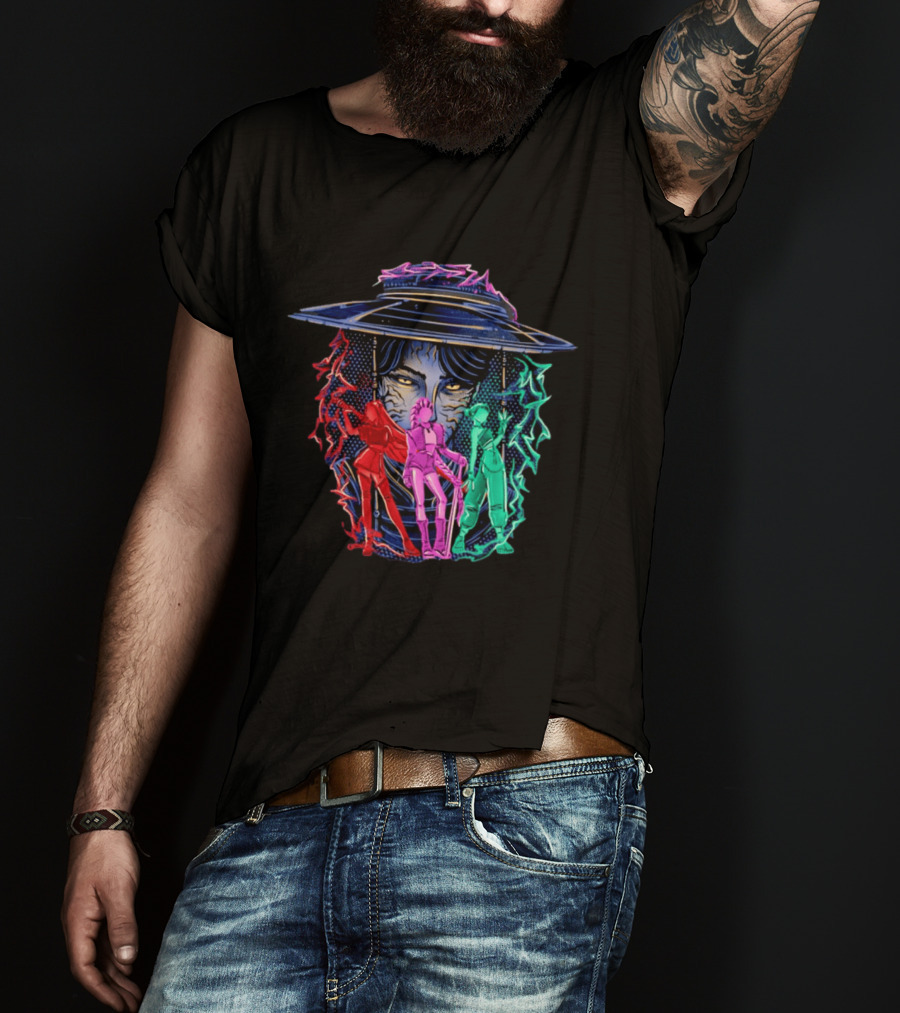 Original Hunt In Kpop Demon Huntrix Neon Warrior Trio T-Shirt