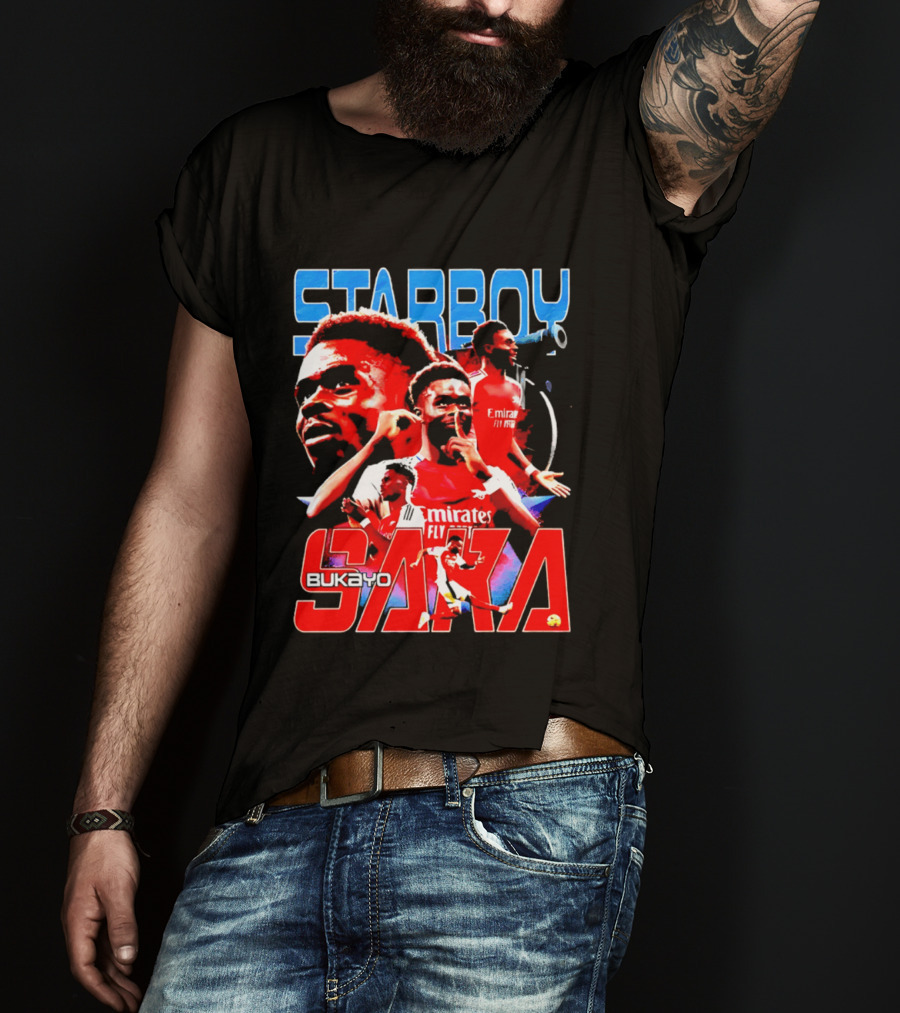 Starboy Bukayo Saka Arsenal Emirates Fly Player T-Shirt