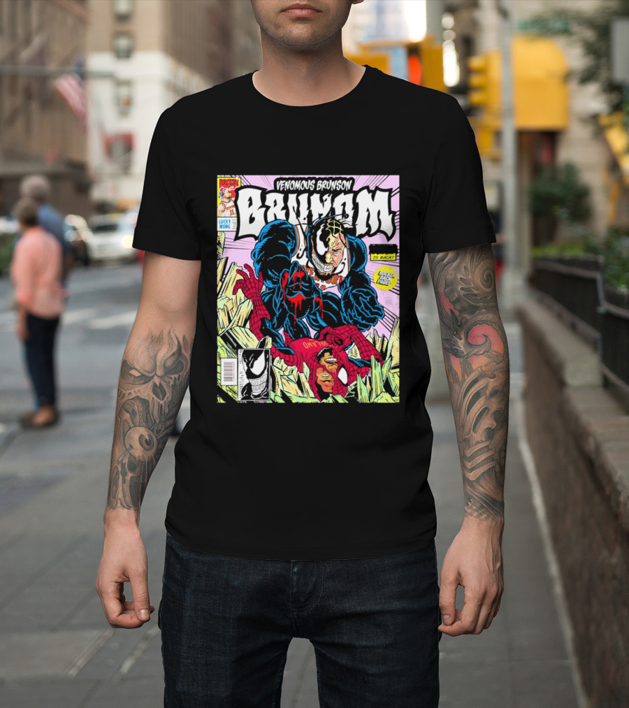 Venomous Brunson Lethal Protector Comic Cover New York Knicks T-Shirt