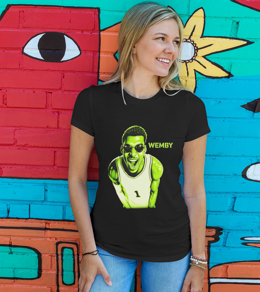 Victor Wembanyama Wemby San Antonio Spurs Alien Basketball Player 1 T-Shirt