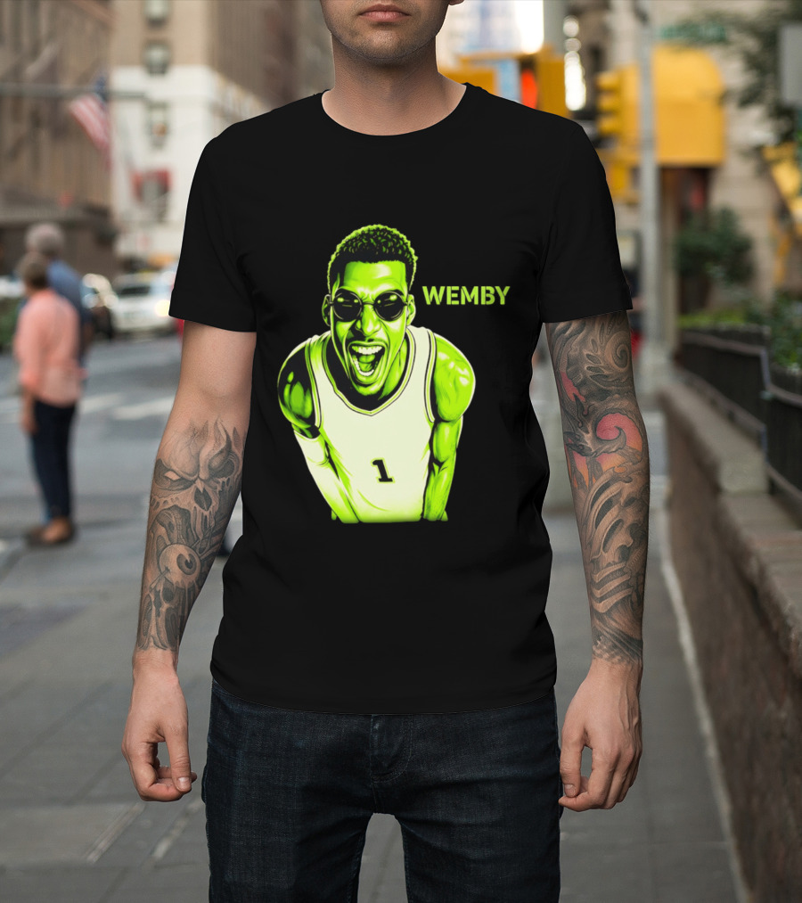 Victor Wembanyama Wemby San Antonio Spurs Alien Basketball Player 1 T-Shirt