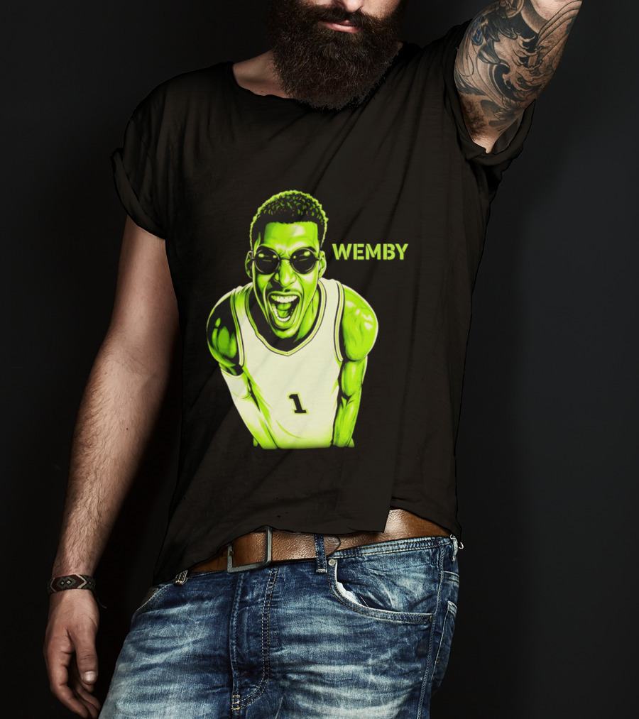 Victor Wembanyama Wemby San Antonio Spurs Alien Basketball Player 1 T-Shirt