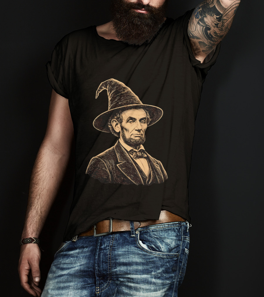 Abraham Lincoln Wizard Hat T-Shirt