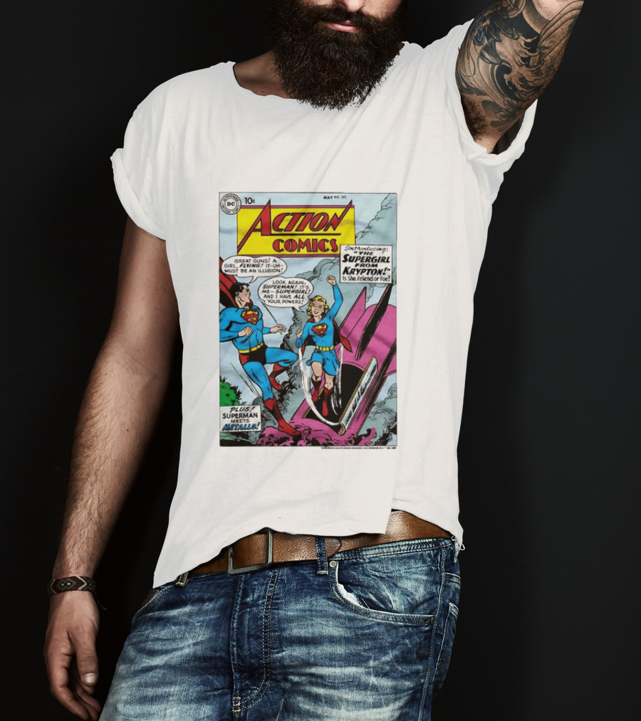 Action Comics 252 Superman Meets Supergirl From Krypton DC Comics 1959 T-Shirt