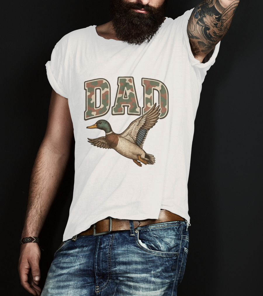 Dad Camo Duck Hunter T-Shirt