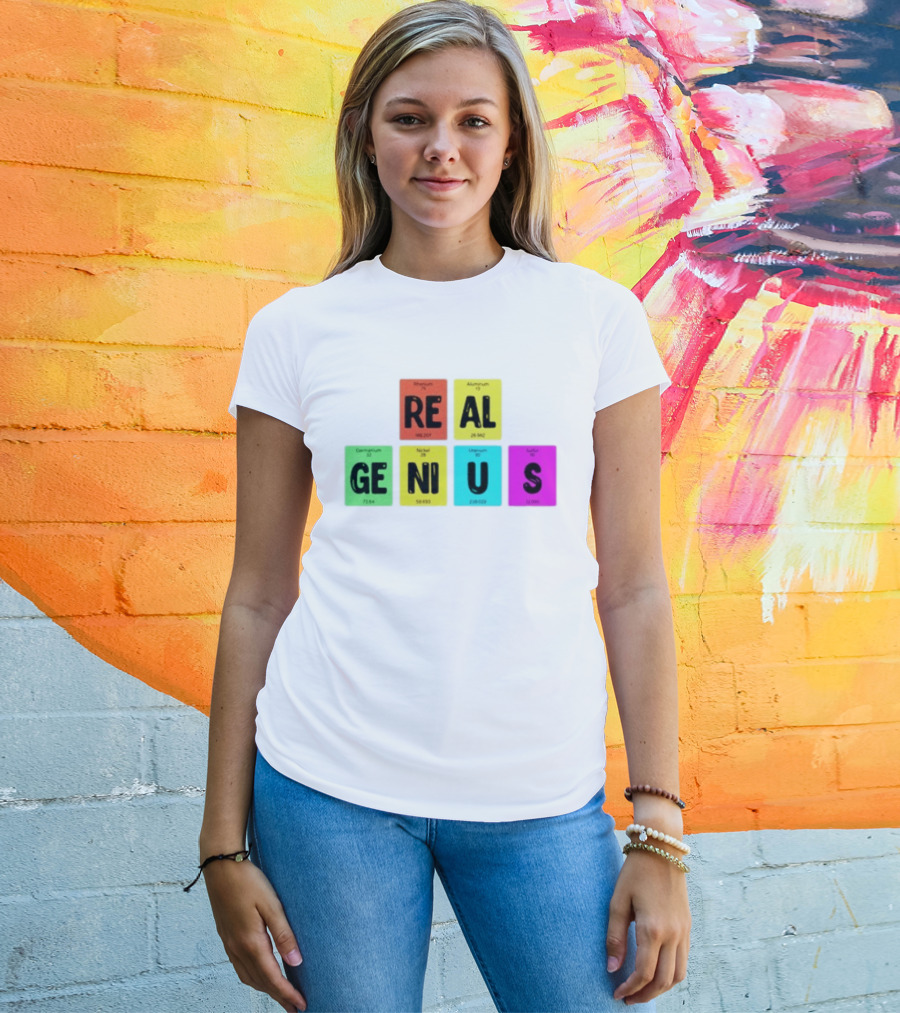 Periodic Table Elements Rhenium Aluminum Germanium Nickel Uranium Sulfur T-Shirt
