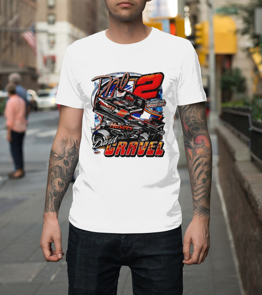 David Gravel Big Game Motorsports Sprint Car 2 Watertown Connecticut Huset's Speedway NOS T-Shirt