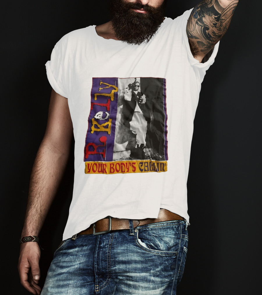 R Kelly Your Body's Callin' Vintage Style Avec Photo Iconique Et Couleurs Vives T-Shirt