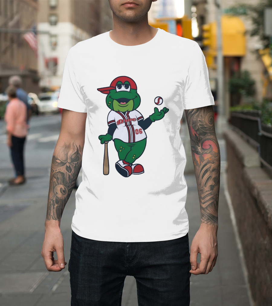 Greenville Drive Reedy Rip'it Frog Baseball Mascot 06 T-Shirt