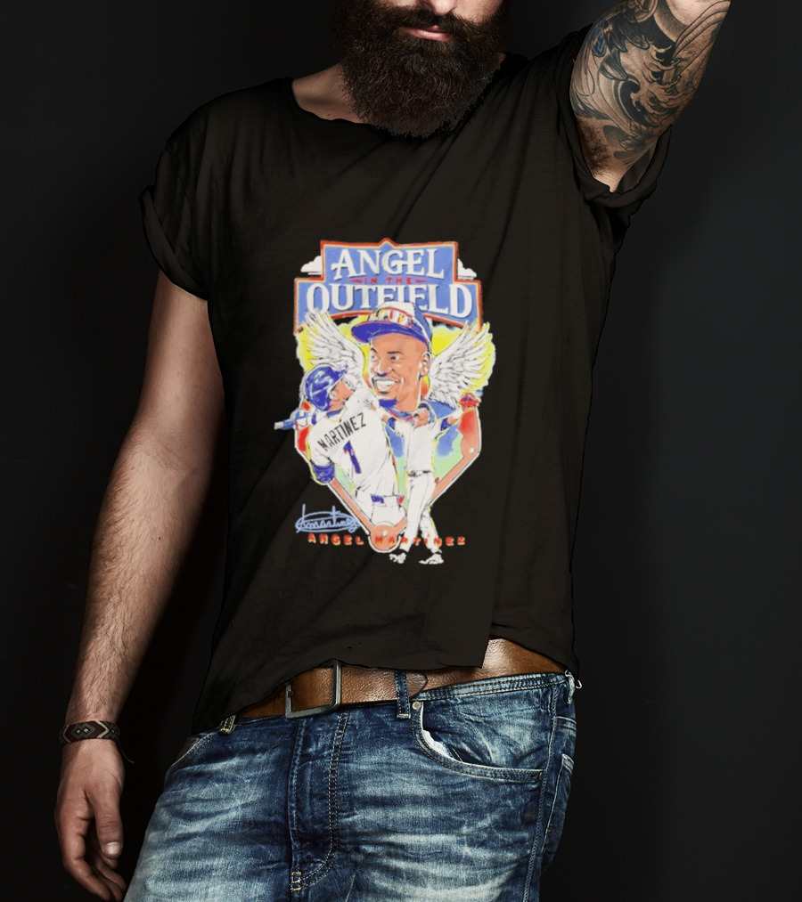Angel Martinez In The Outfield Cleveland Guardians T-Shirt