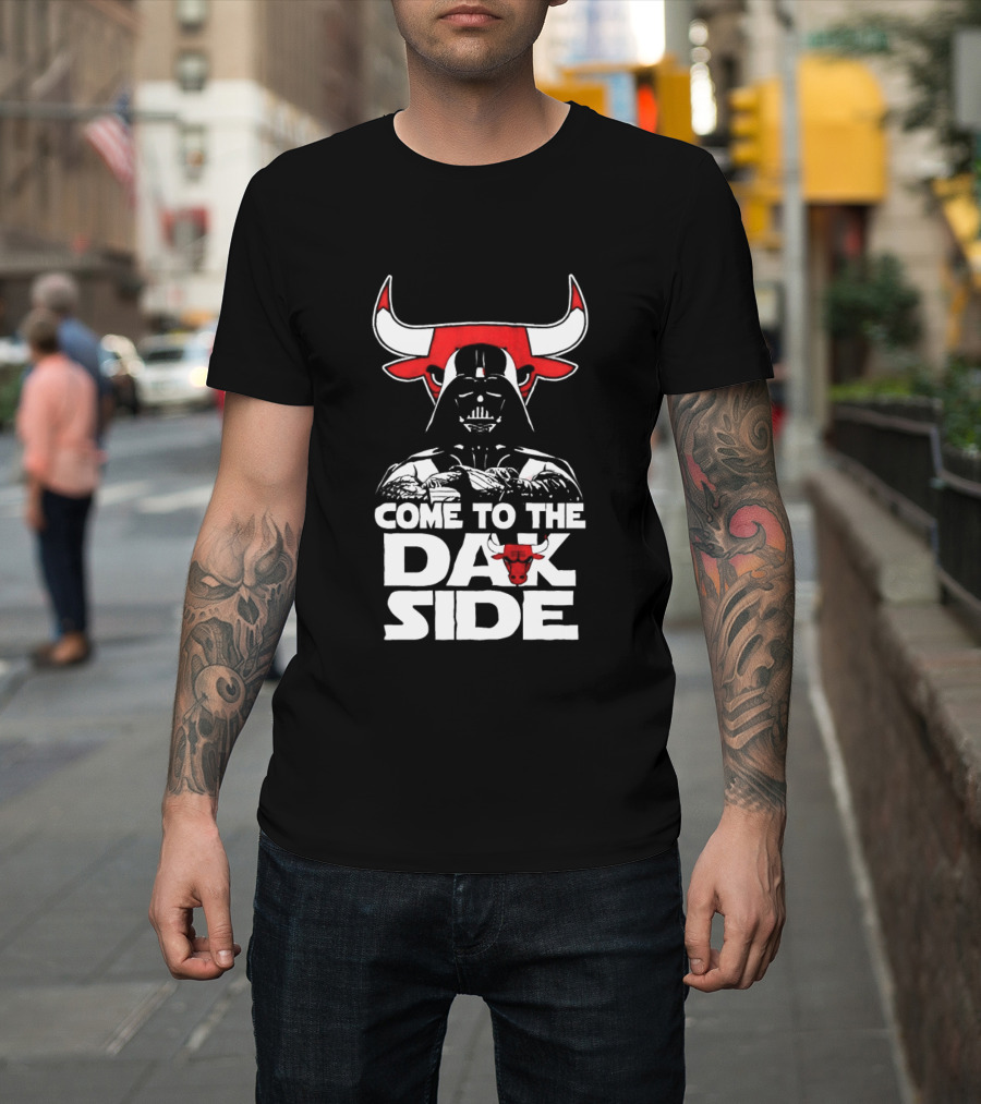 Come To The Dark Side Darth Vader Chicago Bulls Star Wars T-Shirt