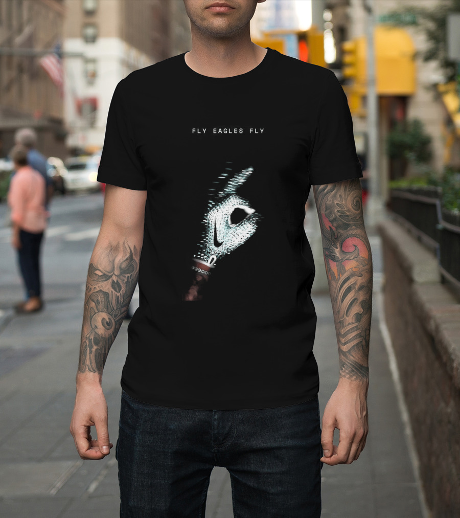 Fly Eagles Fly Philadelphia Eagles X Drake Iceman Diamond Chain Shh T-Shirt