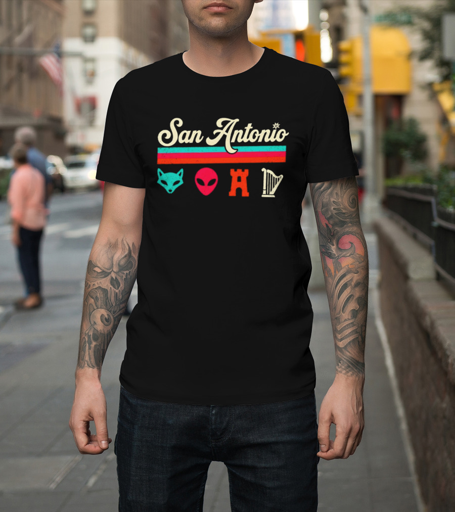 San Antonio Fox Alien Castle Harper Spurs Basketball NBA 2026 T-Shirt