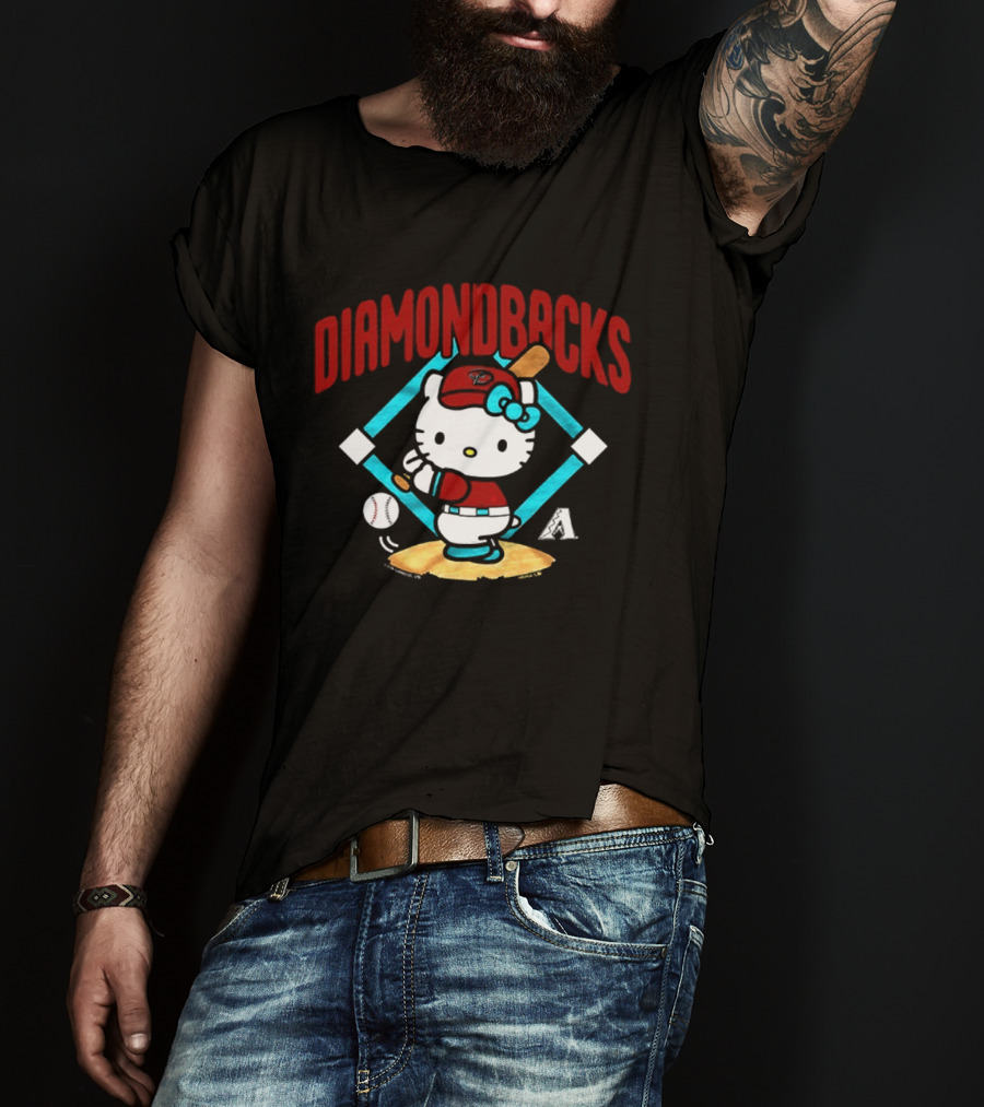 Hello Kitty Arizona Diamondbacks Baseball 2026 MLB Diamondbacks T-Shirt