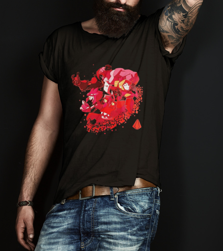 Syntax Gameoverse Characters Explosion Video Game T-Shirt