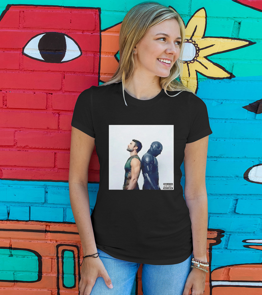 The Deep And Black Noir The Boys Parental Advisory Iconic Character Duo T-Shirt