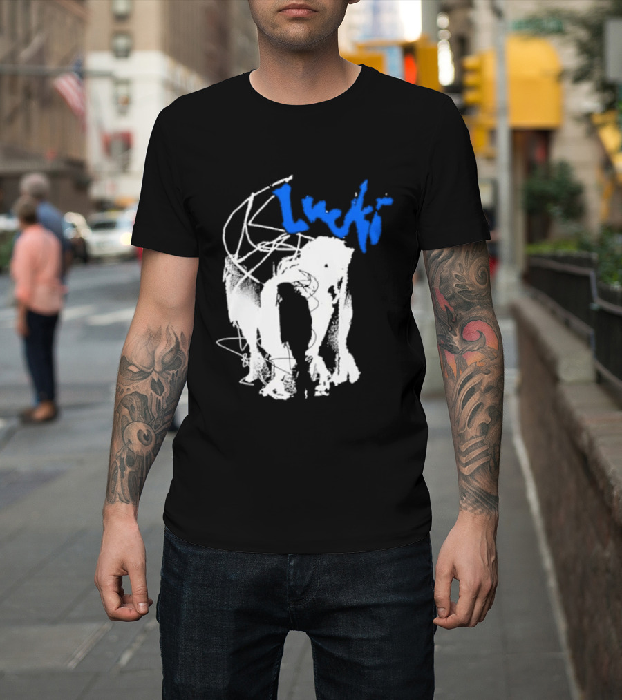 Lucki Alt Heavy Metal Style White Abstract T-Shirt