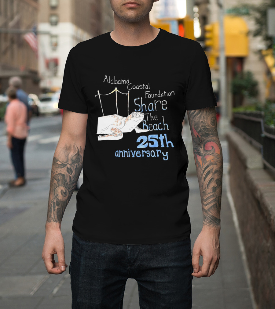 Alabama Coastal Foundation Share The Beach 25th Anniversary T-Shirt