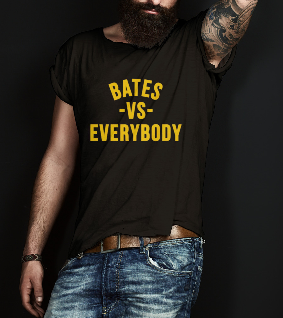 Bates Vs Everybody Bold Yellow Lettering T-Shirt