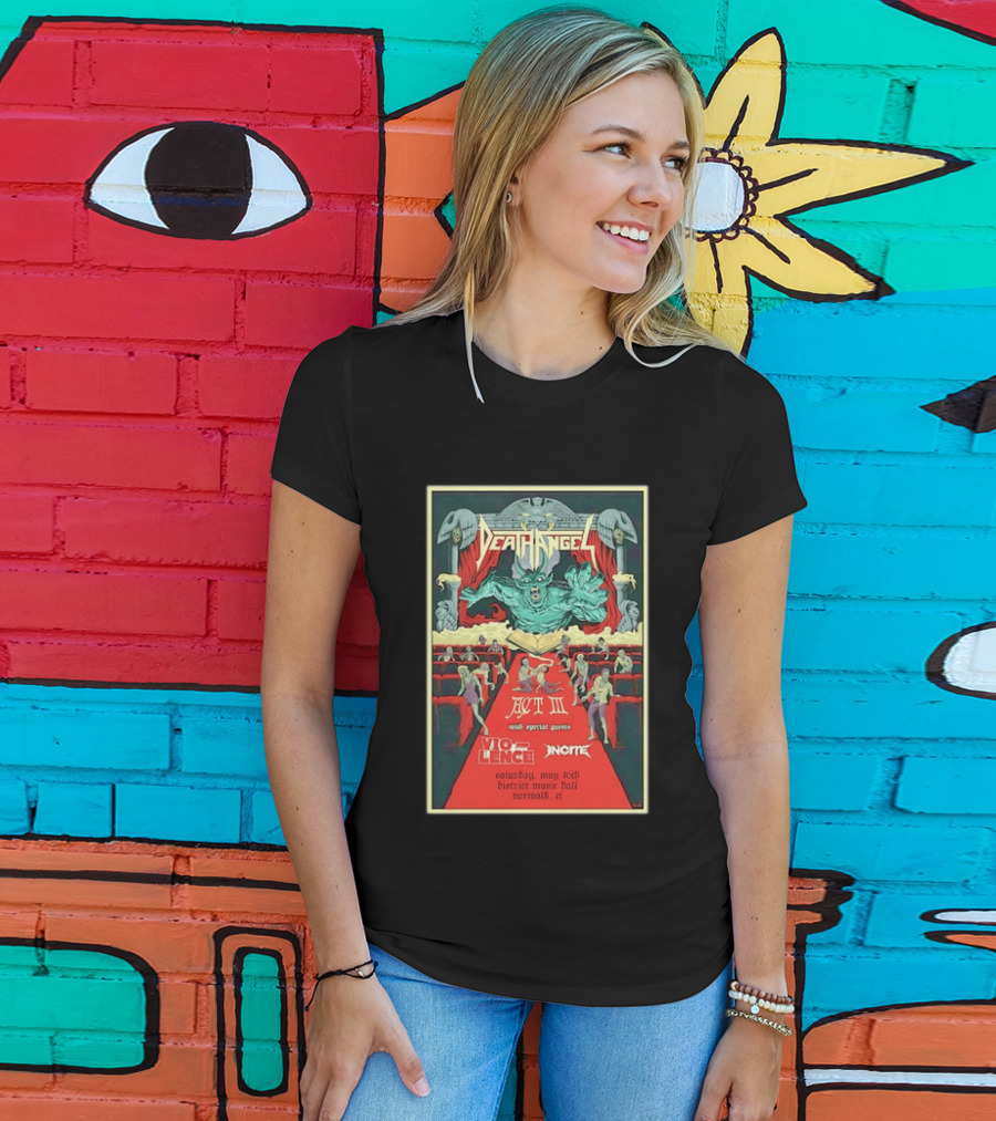 Death Angel Act III May 16 2026 Vio Lence Incite District Music Hall Norwalk CT T-Shirt