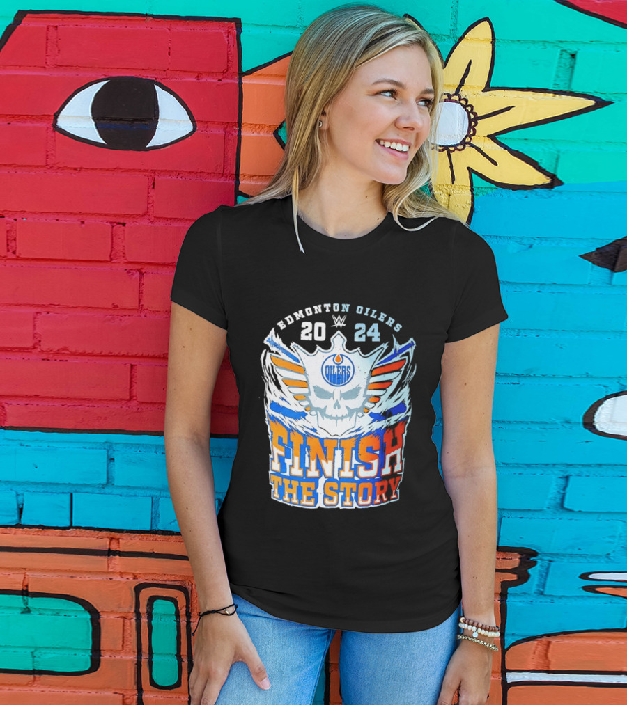 Edmonton Oilers Cody Rhodes Finish The Story 2024 T-Shirt