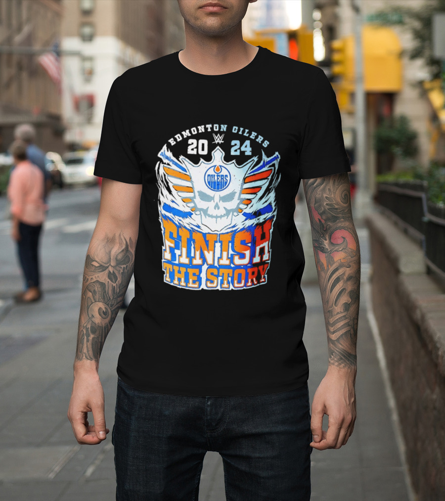 Edmonton Oilers Cody Rhodes Finish The Story 2024 T-Shirt