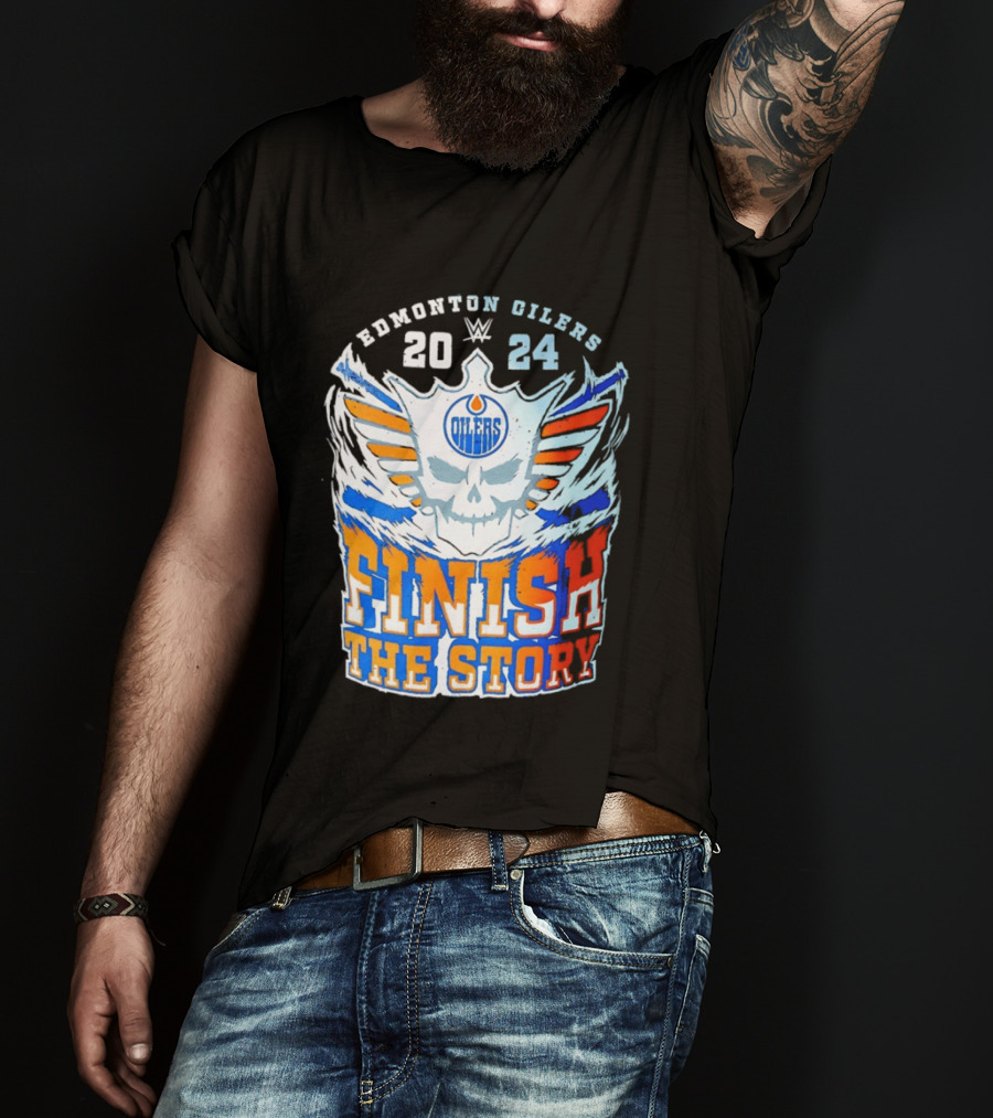 Edmonton Oilers Cody Rhodes Finish The Story 2024 T-Shirt