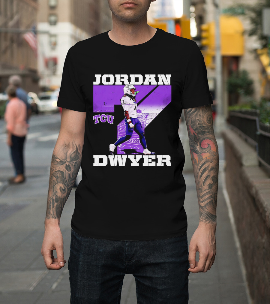 TCU Horned Frogs Football Jordan Dwyer Number 7 T-Shirt