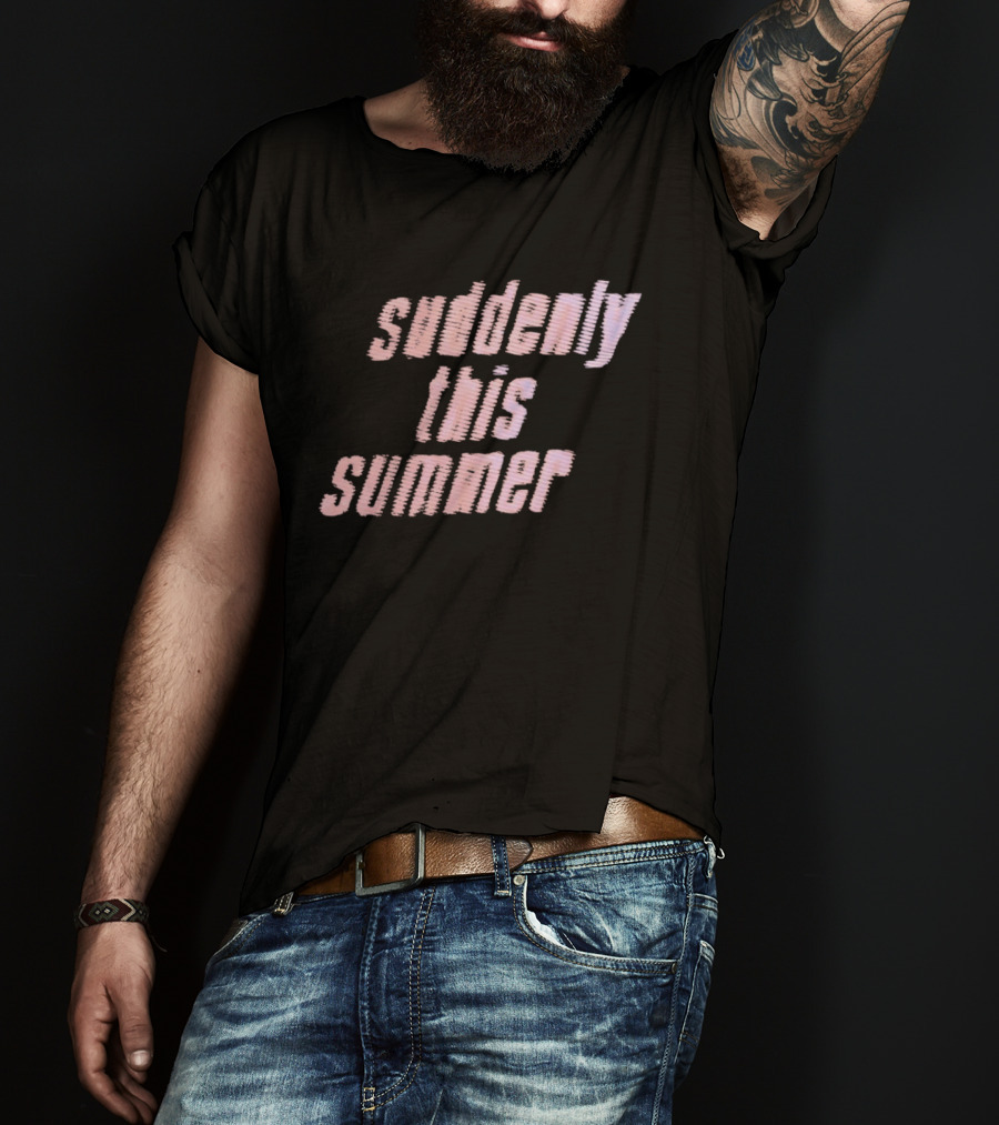 Suddenly This Summer Retro Vibe Pink T-Shirt