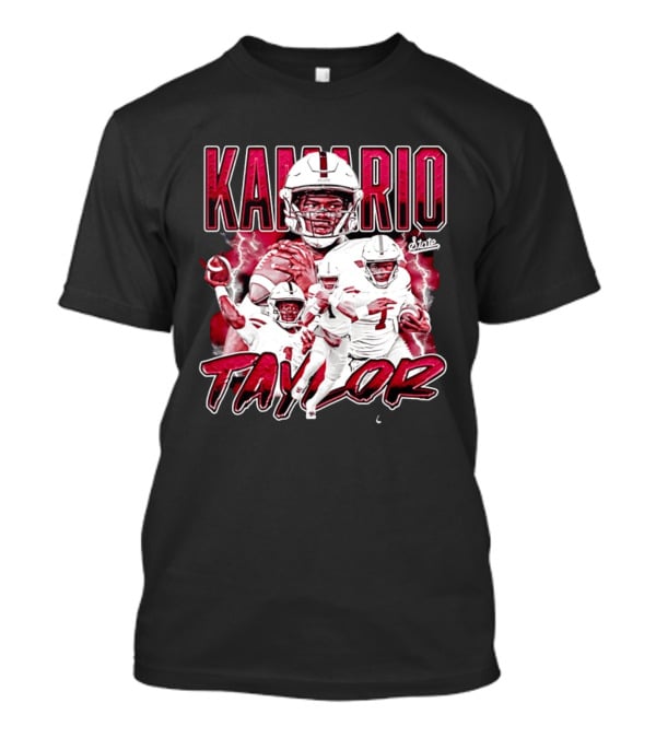Mississippi State Bulldogs KaMario Taylor Number 1 Football State T-Shirt