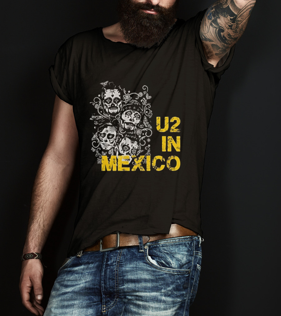 U2 In Mexico Day Of The Dead Skeleton T-Shirt