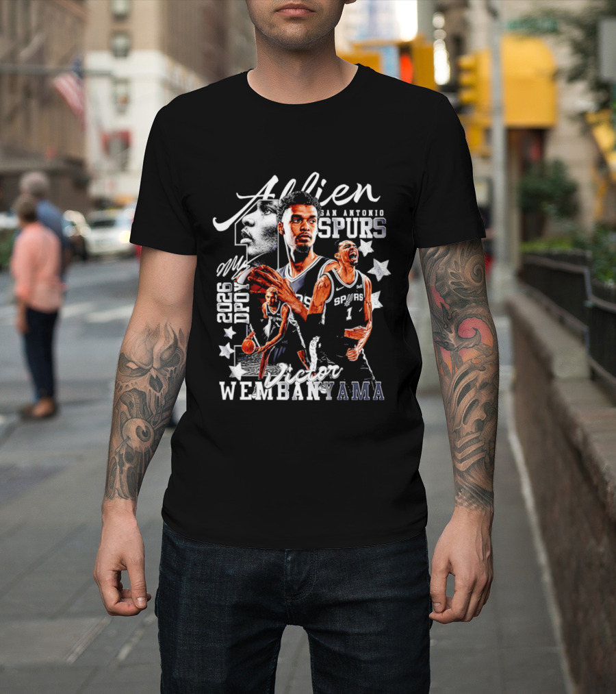 Victor Wembanyama Alien San Antonio Spurs 2026 DPOY T-Shirt