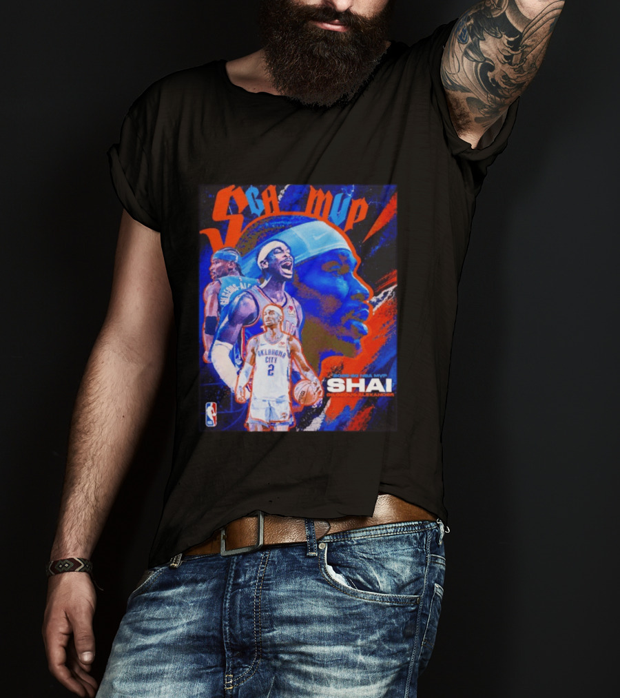 SGA MVP Shai Gilgeous Alexander Oklahoma City 2025 26 NBA MVP T-Shirt