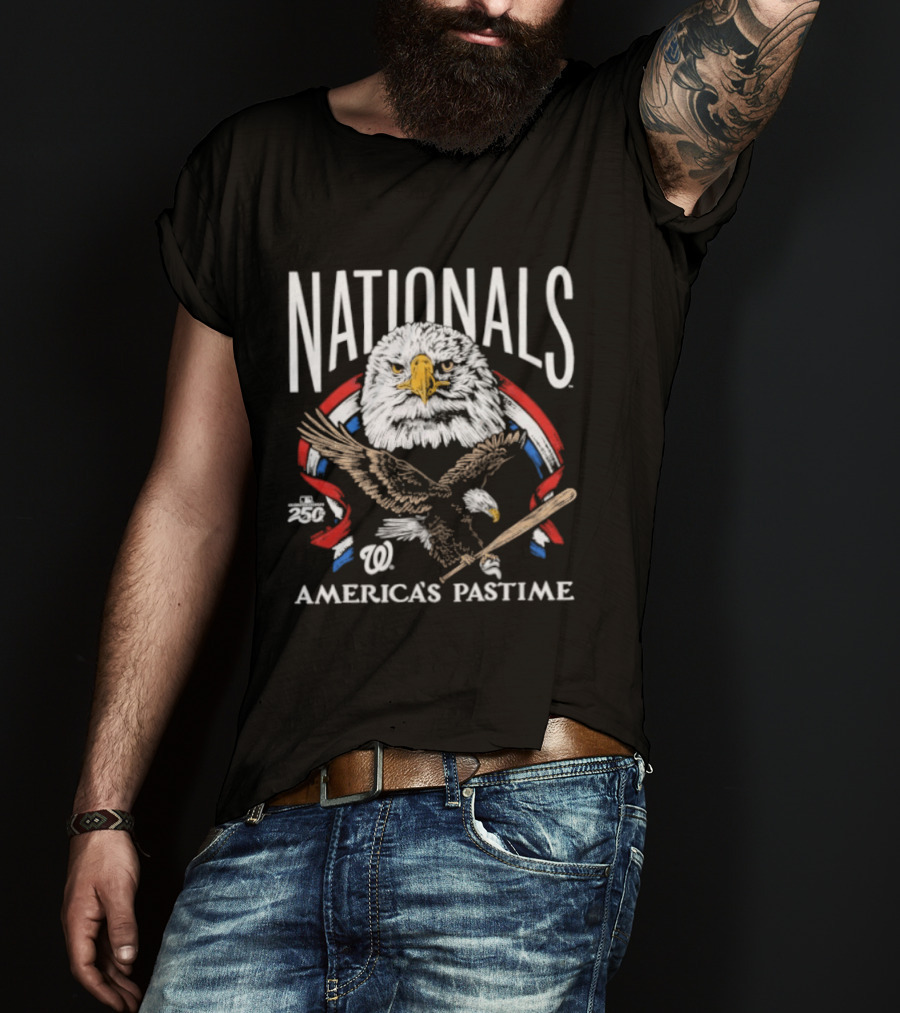 Nationals America's Pastime 250th Celebration Bald Eagle T-Shirt