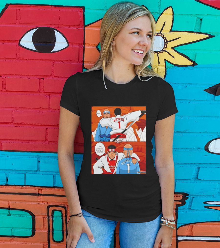 Arteta Vs Guardiola Student Becomes Master Martial Arts Showdown T-Shirt