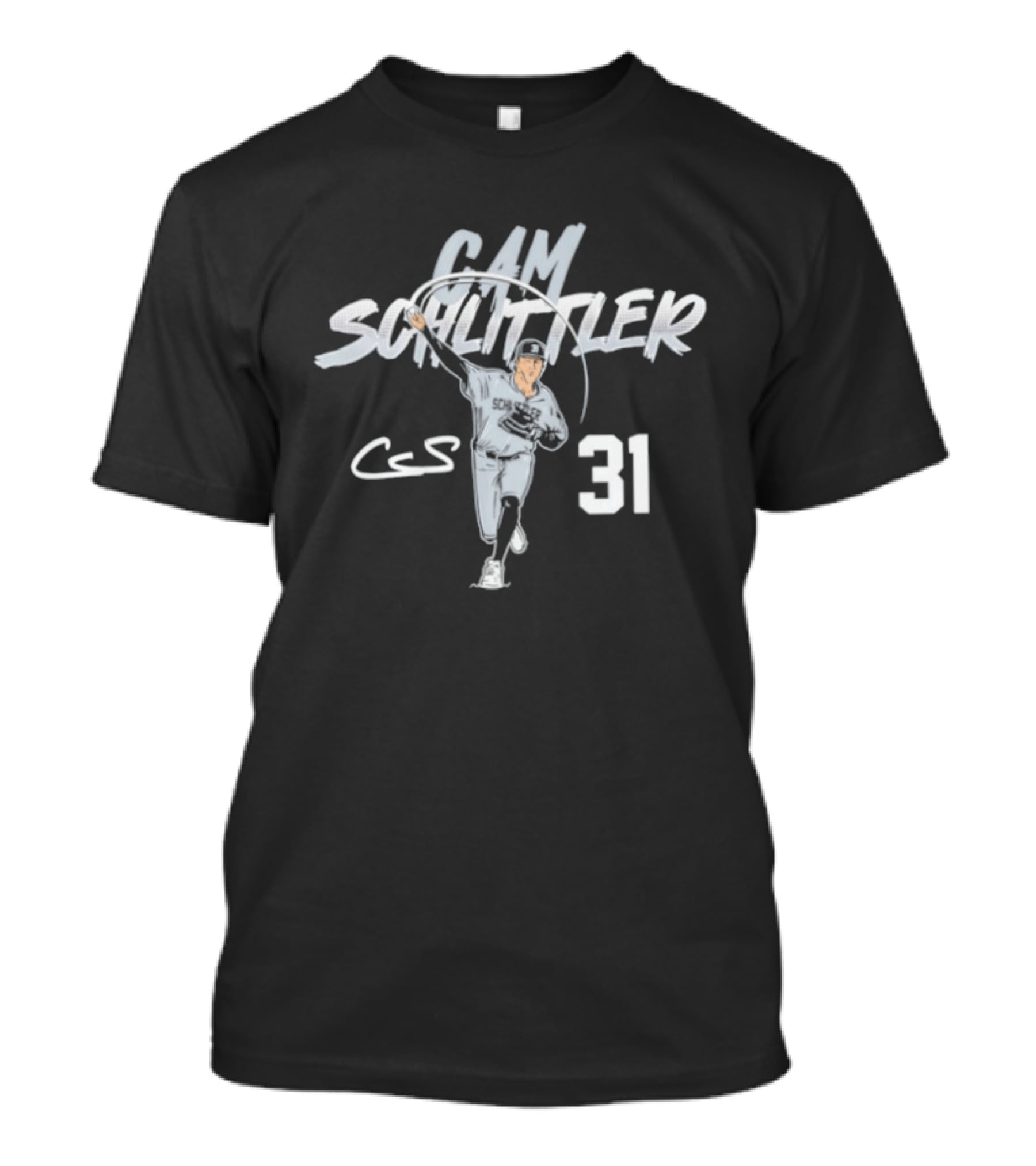 Cam Schlittler New York Yankees Number 31 Ace Pose T-Shirt